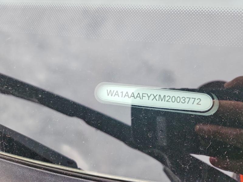 53428666 :رقم المزاد ، WA1AAAFYXM2003772 vin ، 2021 Audi Q5 مزاد بيع