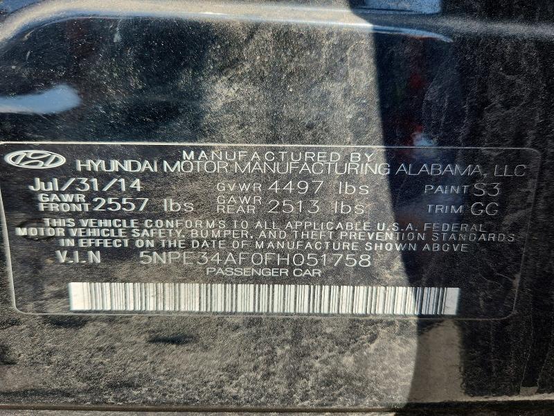 Продаж на аукціоні авто 2015 Hyundai Sonata, vin: 5NPE34AF0FH051758, номер лоту: 54311236
