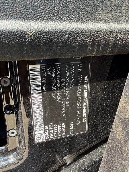 52942036 :رقم المزاد ، W1Y4KBHYXRP647703 vin ، 2024 Mercedes-benz Sprinter مزاد بيع