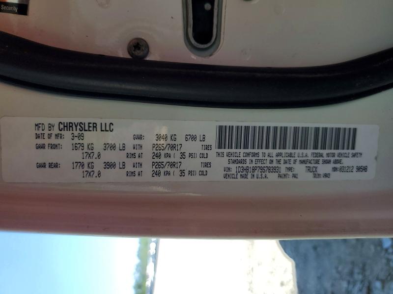 Продажа на аукционе авто 2009 Dodge Ram 1500, vin: 1D3HB18P79S783931, номер лота: 52841706
