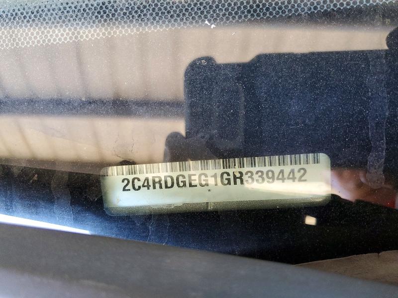 2016 Dodge Grand Caravan მანქანა იყიდება აუქციონზე, vin: 2C4RDGEG1GR339442, აუქციონის ნომერი: 54826616