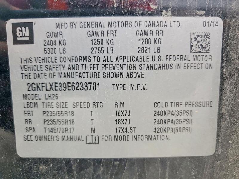 Продажа на аукционе авто 2014 Gmc Terrain, vin: 2GKFLXE39E6233701, номер лота: 54318816
