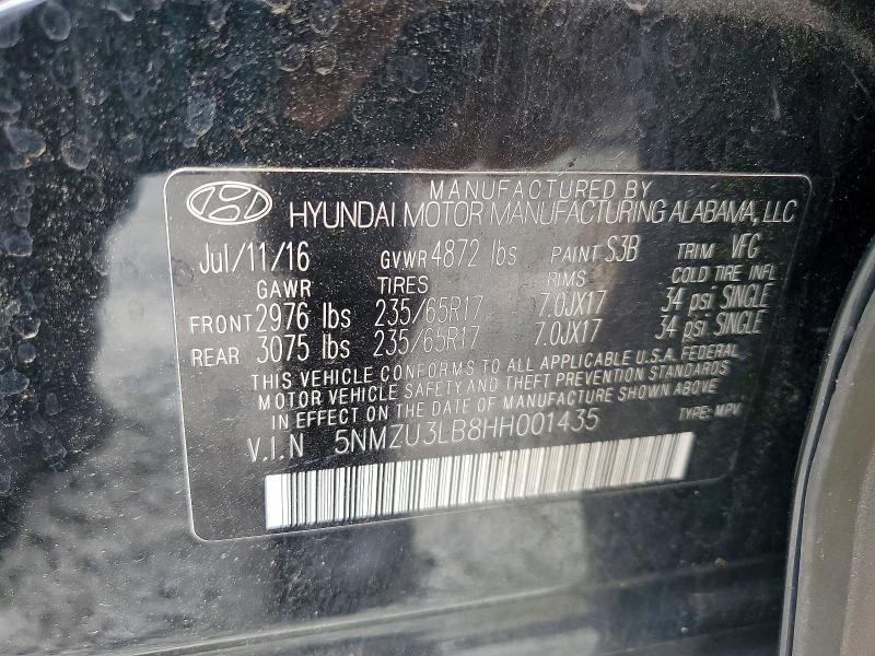 Продажа на аукционе авто 2017 Hyundai Santa Fe Sport, vin: 5NMZU3LB8HH001435, номер лота: 55214116