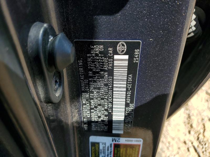 Aukcja sprzedaży 2011 Toyota Camry, vin: 4T1BF3EK5BU145593, numer aukcji: 53956966
