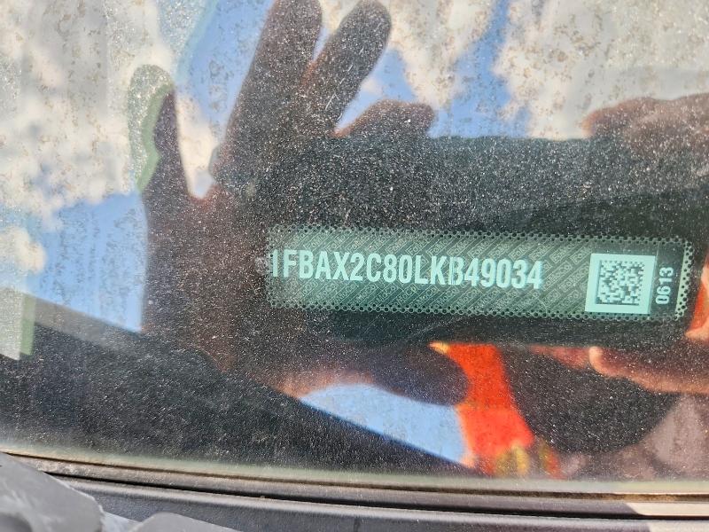 54470316 :رقم المزاد ، 1FBAX2C80LKB49034 vin ، 2020 Ford Transit مزاد بيع