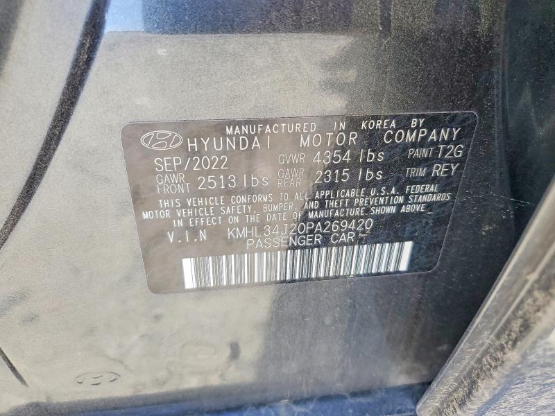 Aukcja sprzedaży 2023 Hyundai Sonata, vin: KMHL34J20PA269420, numer aukcji: 52239406