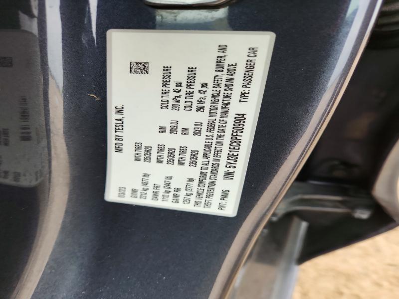 54230246 :رقم المزاد ، 5YJ3E1EC8PF509904 vin ، 2023 Tesla Model 3 مزاد بيع