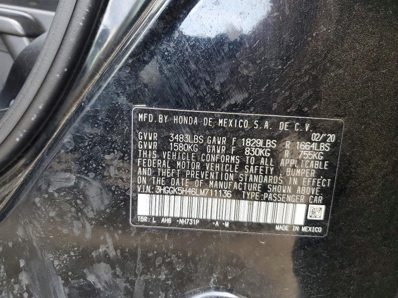 Продажа на аукционе авто 2020 Honda Fit, vin: 3HGGK5H46LM711136, номер лота: 55359086