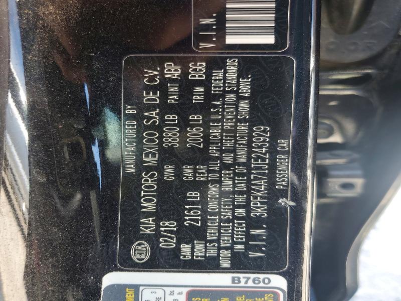 Продаж на аукціоні авто 2018 Kia Forte, vin: 3KPFK4A71JE243929, номер лоту: 52928166