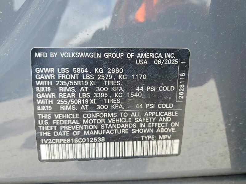 Aukcja sprzedaży 2025 Volkswagen Id.4, vin: 1V2CRPE81SC012538, numer aukcji: 51910756