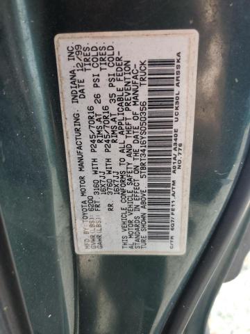 2000 Toyota Tundra მანქანა იყიდება აუქციონზე, vin: 5TBRT3416YS050356, აუქციონის ნომერი: 53782996