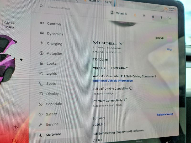 Продажа на аукционе авто 2021 Tesla Model Y, vin: 5YJYGDEE8MF240401, номер лота: 52565096