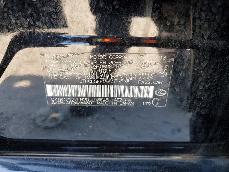 Продажа на аукционе авто 2013 Lexus Ls, vin: JTHCL5EF2D5017078, номер лота: 52260536