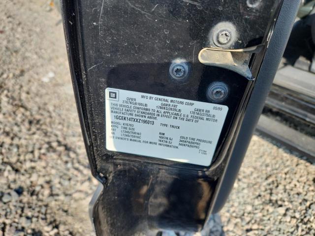 1999 Chevrolet Silverado მანქანა იყიდება აუქციონზე, vin: 1GCEK14TXXZ196013, აუქციონის ნომერი: 53894756