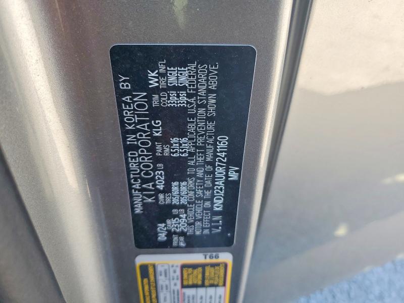 52922826 :رقم المزاد ، KNDJ23AU0R7241160 vin ، 2024 Kia Soul مزاد بيع