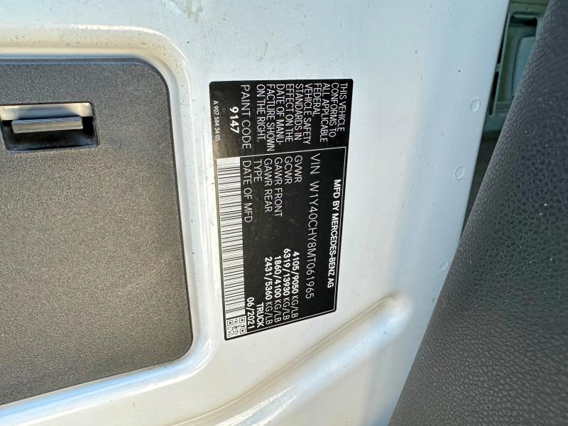 Продажа на аукционе авто 2021 Mercedes-benz Sprinter, vin: W1Y40CHY8MT061965, номер лота: 53221246