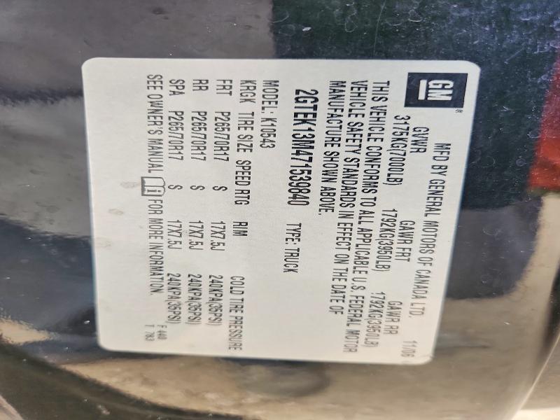 Auction sale of the 2007 Gmc New Sierra, vin: 2GTEK13M471539840, lot number: 54905146