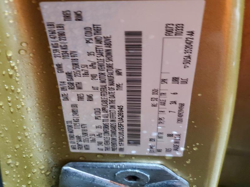Продаж на аукціоні авто 2015 Ford Escape, vin: 1FMCU0J95FUA26945, номер лоту: 54478026