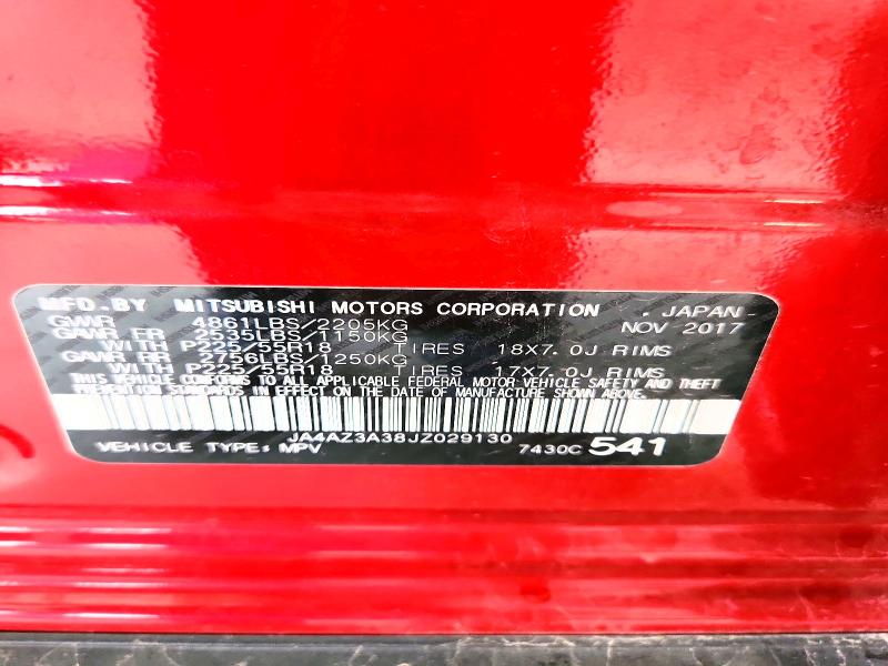 2018 Mitsubishi Outlander მანქანა იყიდება აუქციონზე, vin: JA4AZ3A38JZ029130, აუქციონის ნომერი: 54086796