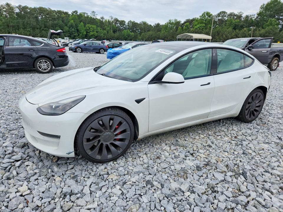 54094466 :رقم المزاد ، 5YJ3E1EC2MF020233 vin ، 2021 Tesla Model 3 مزاد بيع