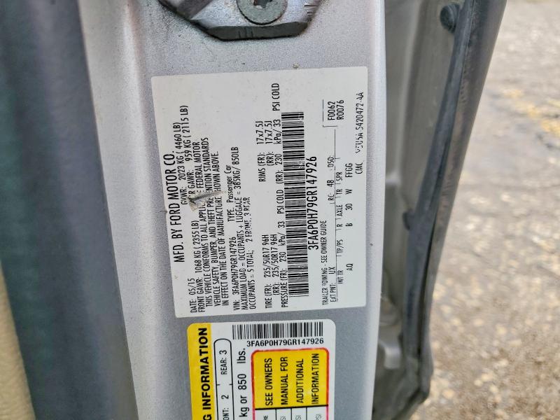 Продаж на аукціоні авто 2016 Ford Fusion, vin: 3FA6P0H79GR147926, номер лоту: 54624166