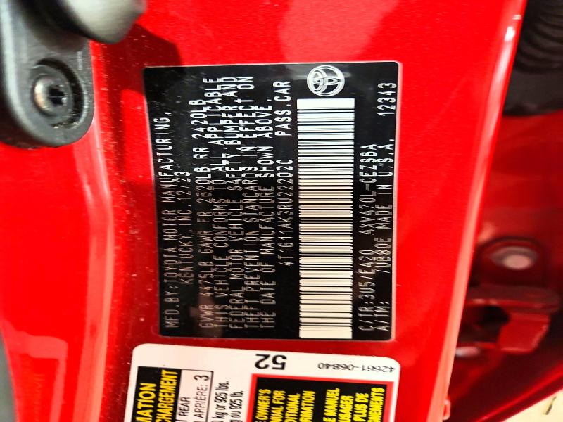 Продажа на аукционе авто 2024 Toyota Camry, vin: 4T1G11AK3RU222020, номер лота: 52375616