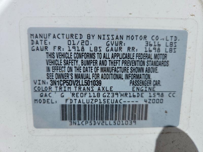 Продажа на аукционе авто 2020 Nissan Kicks, vin: 3N1CP5DV2LL501039, номер лота: 53347866