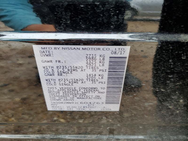 Продажа на аукционе авто 2018 Nissan Pathfinder, vin: 5N1DR2MN9JC604263, номер лота: 55118986