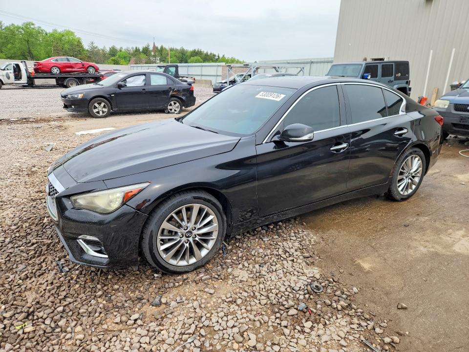 53009126 :رقم المزاد ، JN1EV7AR8JM440316 vin ، 2018 Infiniti Q50 مزاد بيع