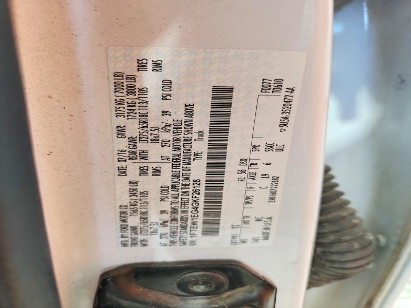 52314376 :رقم المزاد ، 1FTEW1EG4GKF26128 vin ، 2016 Ford F150 مزاد بيع