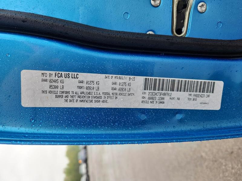 Продаж на аукціоні авто 2015 Dodge Charger, vin: 2C3CDXCT3FH907012, номер лоту: 52055426