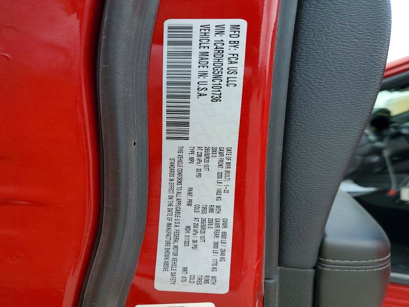 Продаж на аукціоні авто 2022 Dodge Durango, vin: 1C4RDHDG5NC101736, номер лоту: 54160326