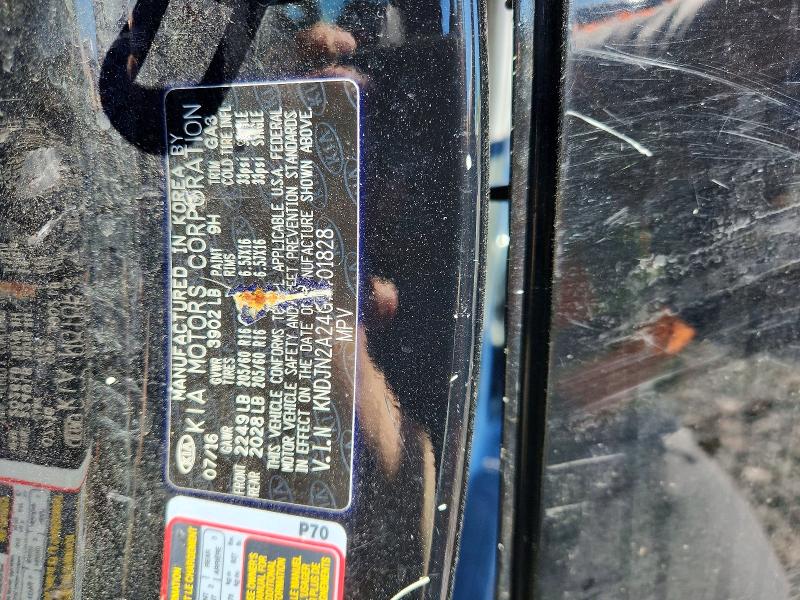 53648836 :رقم المزاد ، KNDJN2A24G7401828 vin ، 2016 Kia Soul مزاد بيع