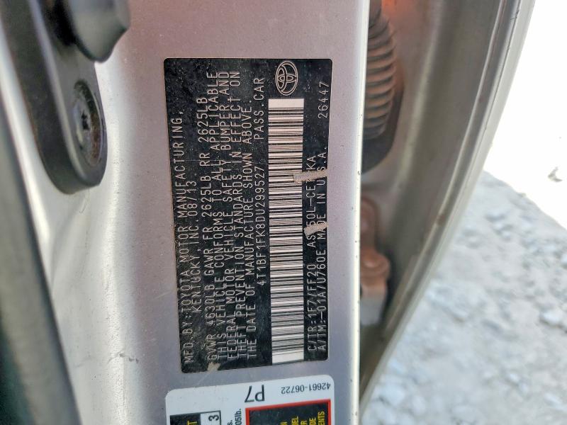 54141286 :رقم المزاد ، 4T1BF1FK8DU299527 vin ، 2013 Toyota Camry مزاد بيع