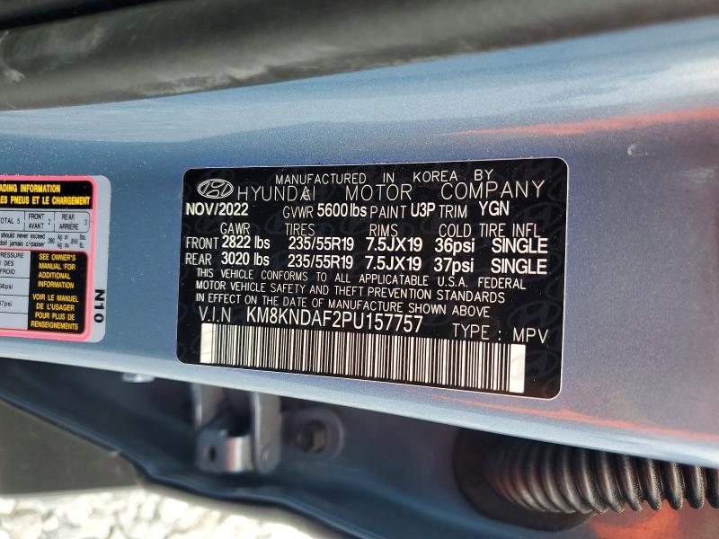 54166756 :رقم المزاد ، KM8KNDAF2PU157757 vin ، 2023 Hyundai Ioniq 5 مزاد بيع