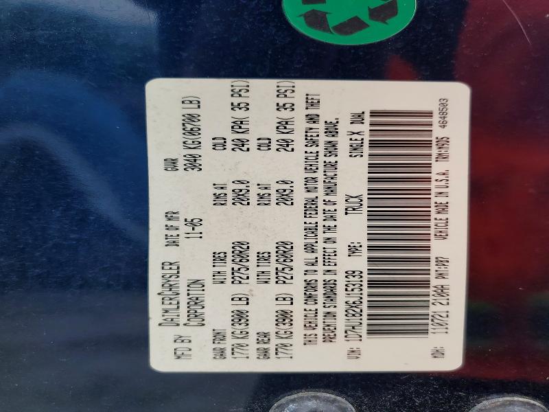 Aukcja sprzedaży 2006 Dodge Ram 1500, vin: 1D7HU182X6J153139, numer aukcji: 55015846