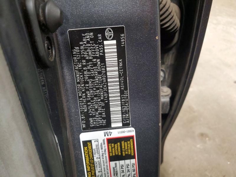Aukcja sprzedaży 2010 Toyota Camry, vin: 4T4BF3EK2AR076821, numer aukcji: 52450956