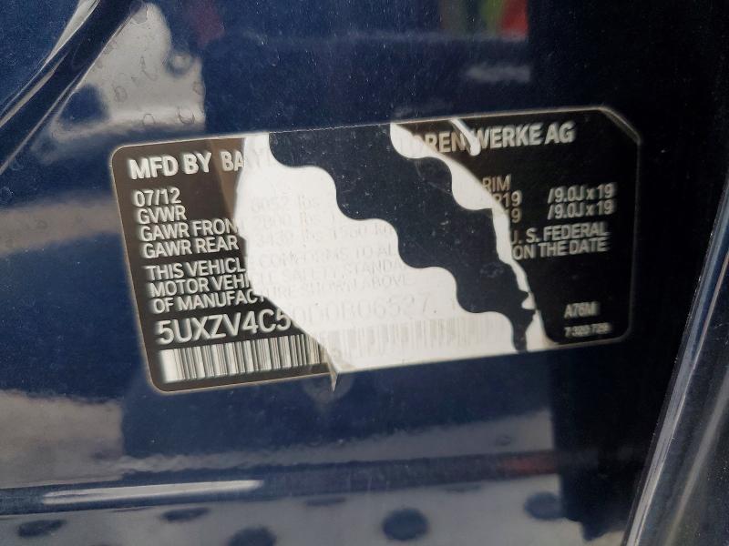 Aukcja sprzedaży 2013 Bmw X5, vin: 5UXZV4C50D0B06527, numer aukcji: 53356186