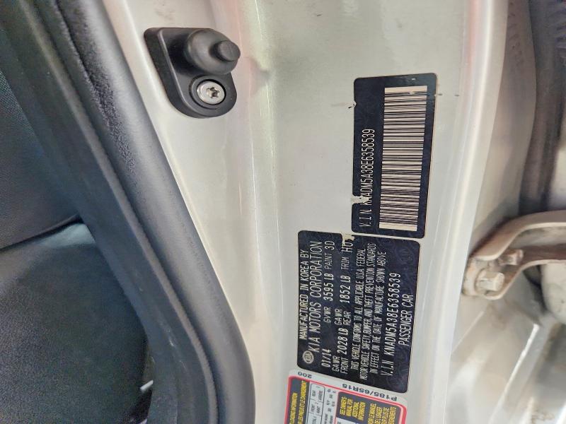 Aukcja sprzedaży 2014 Kia Rio, vin: KNADM5A38E6358539, numer aukcji: 53851576