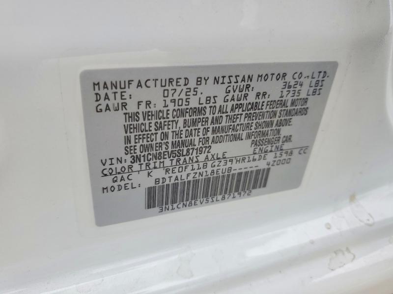 Продажа на аукционе авто 2025 Nissan Versa, vin: 3N1CN8EV5SL871972, номер лота: 55378246