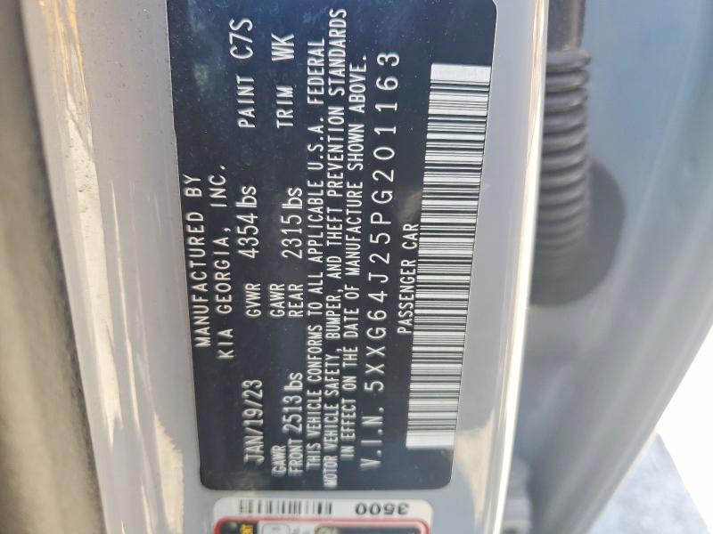 Продаж на аукціоні авто 2023 Kia K5, vin: 5XXG64J25PG201163, номер лоту: 52140356
