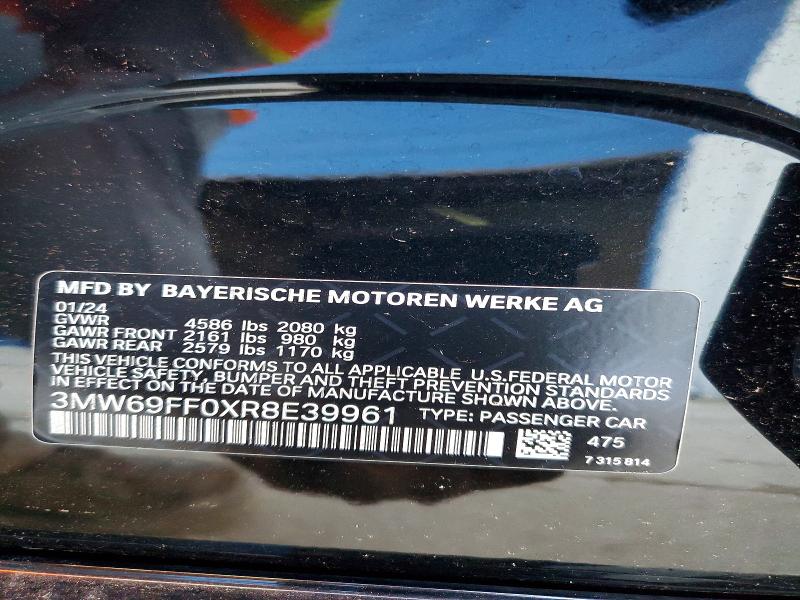 Продажа на аукционе авто 2024 Bmw 330i, vin: 3MW69FF0XR8E39961, номер лота: 52715446