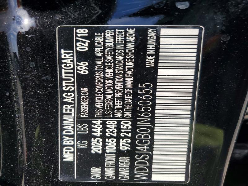 Auction sale of the 2018 Mercedes-benz Cla, vin: WDDSJ4GB0JN650655, lot number: 52396336