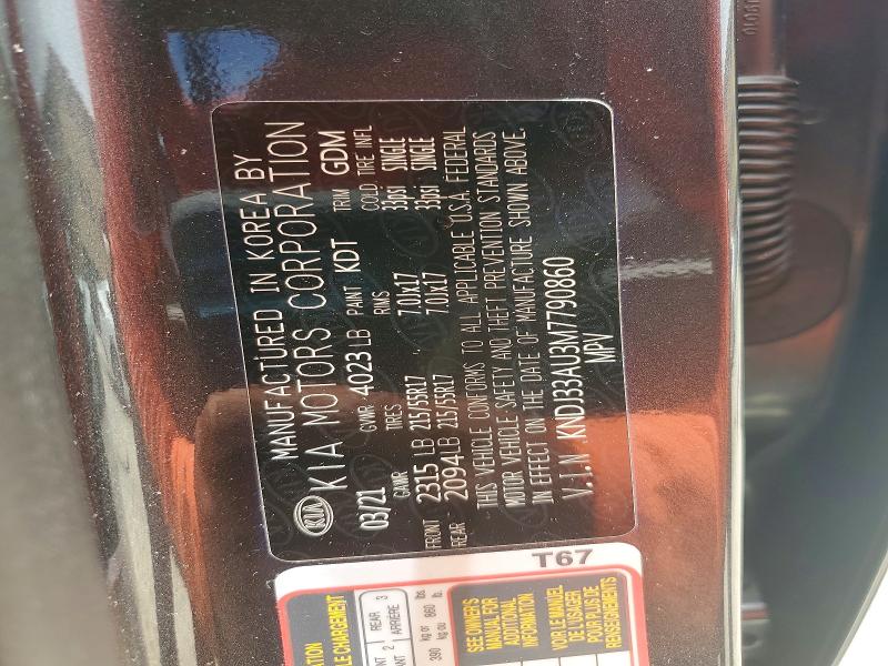 Продаж на аукціоні авто 2021 Kia Soul, vin: KNDJ33AU3M7790860, номер лоту: 55048416