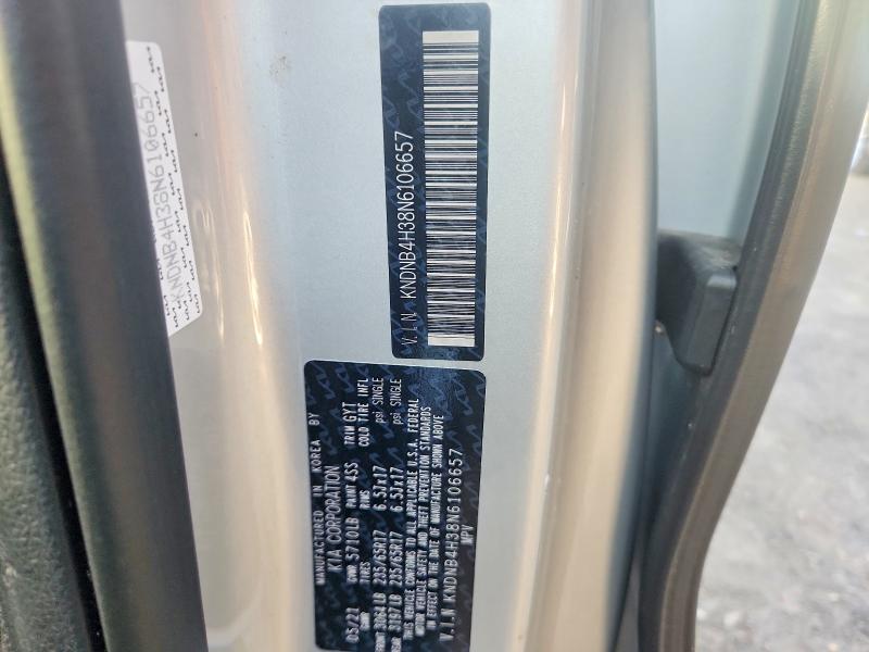 Aukcja sprzedaży 2022 Kia Carnival, vin: KNDNB4H38N6106657, numer aukcji: 51318616