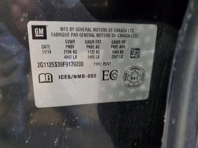 2015 Chevrolet Impala მანქანა იყიდება აუქციონზე, vin: 2G1125S39F9179200, აუქციონის ნომერი: 53015106