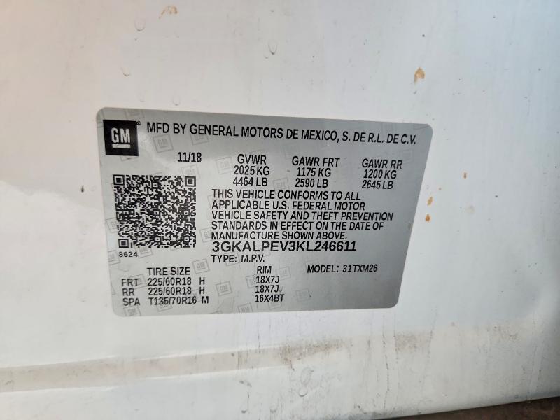 Продажа на аукционе авто 2019 Gmc Terrain, vin: 3GKALPEV3KL246611, номер лота: 53775416