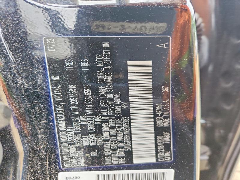 2022 Toyota Highlander მანქანა იყიდება აუქციონზე, vin: 5TDGZRBH1NS585283, აუქციონის ნომერი: 54271876
