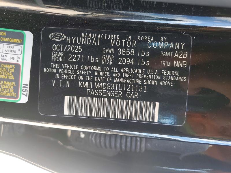 Aukcja sprzedaży 2026 Hyundai Elantra, vin: KMHLM4DG3TU121131, numer aukcji: 53459376