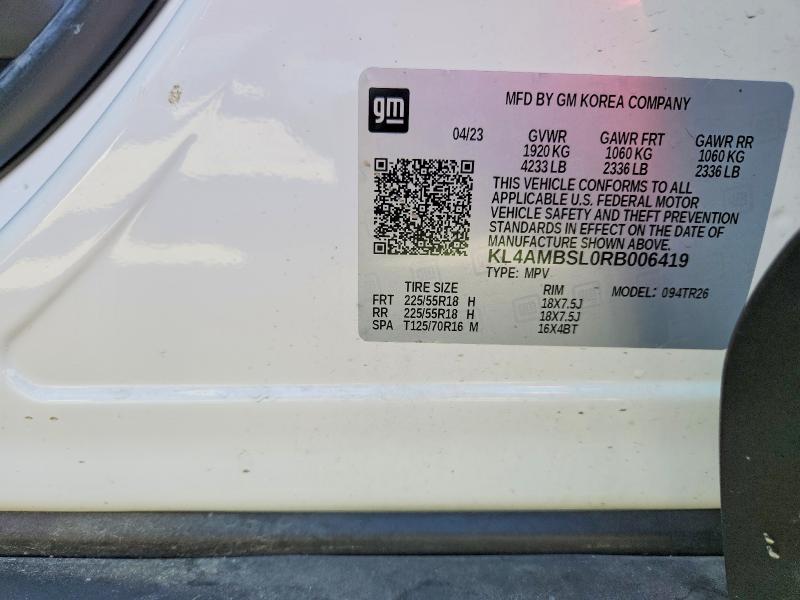 2024 Buick Encore Gx მანქანა იყიდება აუქციონზე, vin: KL4AMBSL0RB006419, აუქციონის ნომერი: 55091876